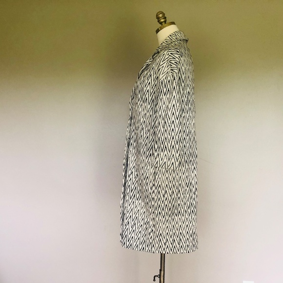 Coat MAX AND CO Black and White Small Cotton Blend - Picture 7 of 9